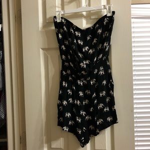 Strapless Romper